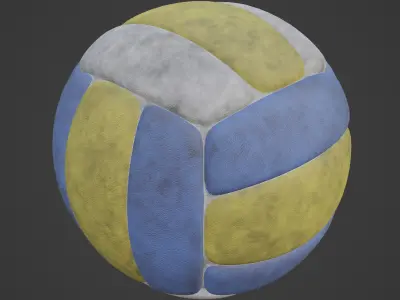 Dirty Volleyball Ball 01 3D model
