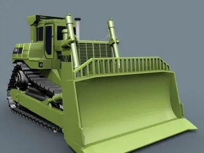 Your Bulldozer - 3d animated bulldozer model 3D model