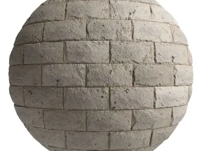 Ston Wall Material 7- By 3 color Pbr By Sbsar 4k Texture