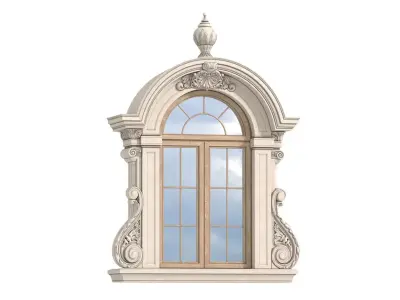 Arc Classical frame window 3D model