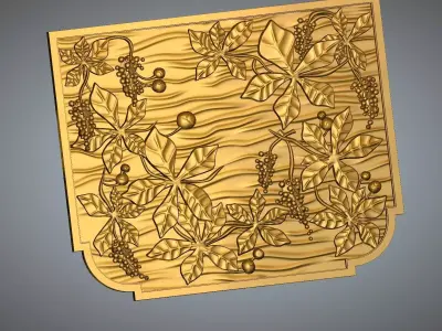 chesnut wall pannel 3D print model