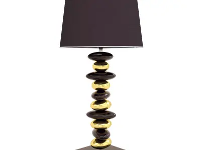 Lamp gold table Free 3D model