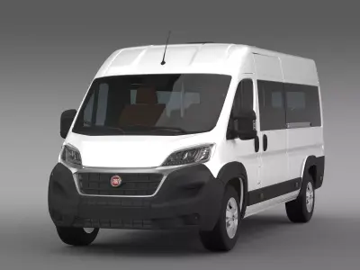 Fiat Ducato Scuolabus 2017 3D model