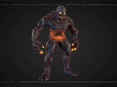 DemonGachi venom from movie unreal engine unity Low-poly 3D model