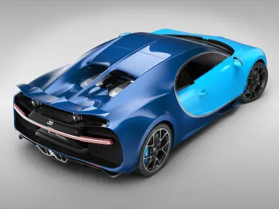 Bugatti Chiron 2017 3D model