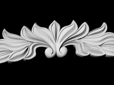 Central decor ornament for furniture 3D model 536