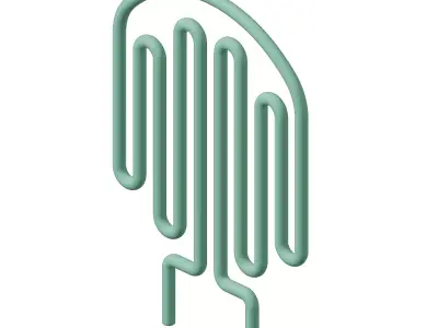 Plastic Heating Element Coil Toy 3D model