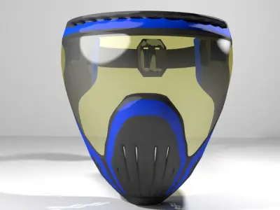 Paintball Facemask - Type 3 3D model