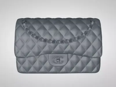 Green Calfskin Classic Double Flap  3D print model