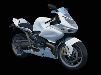 Sports Bike Latest 3D Model New Concept  Low-poly 3D model