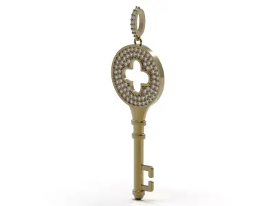 Key of Dreams stl 3d printable Pendant model jp0399 3D print model