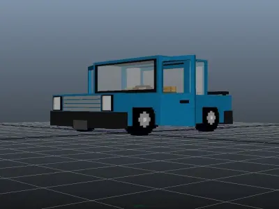 Minecraft Car Free 3D model