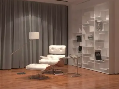 Loft Studio Scene 3D model