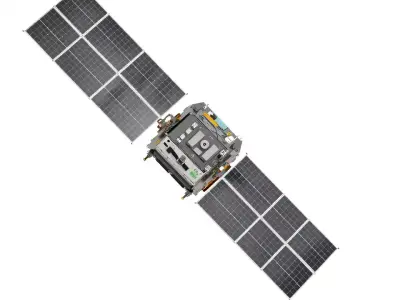 Advanced Celestial Satellite model pack Low-poly 3D model