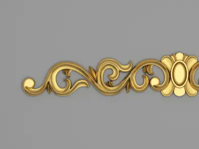 Classic Carved 003 3D model