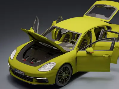 porsche-panamera porsche panamera 3D model