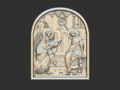 Annunciation Icon 3D print model