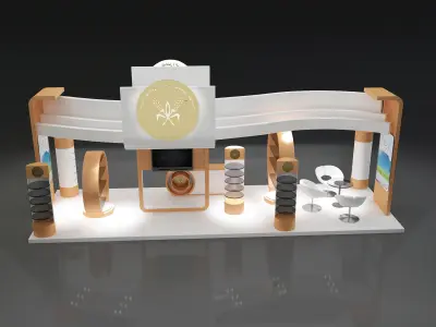 Booth Exhibition Stand a325b 3D model