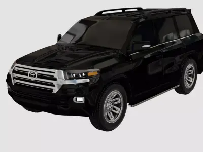 Toyota Land Cruiser 200  Low-poly 3D model