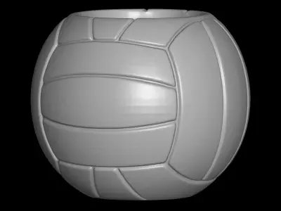 Volleyball Planter container pencil holder 3D print model