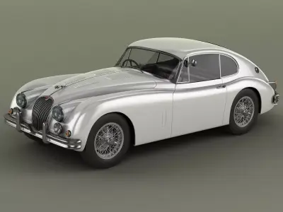 Jaguar XK150 S Fastback 3D model