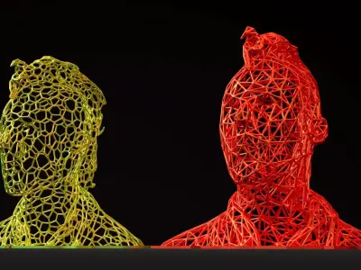 Punk voronoi 3D print model