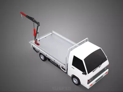 PICKUP TRUCK TAILGATE REAR GATE HYDRAULIC JACK LIFT HOIST CRANE 3D model