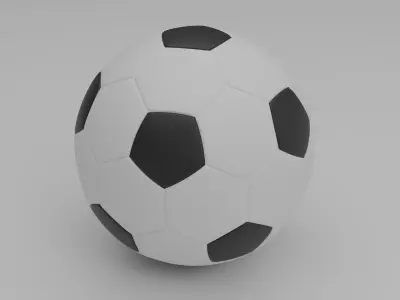 Simple Football Ball Free 3D model