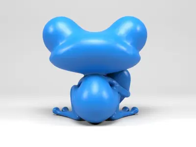 Loving frog 3D print model