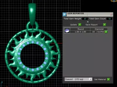 gold flame pendant 3D printable model   3D print model