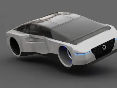 Futuristic Car  3D model