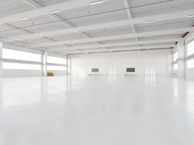 Industrial Warehouse Interior 20 Low-poly 3D model