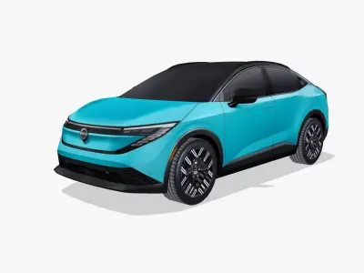 Nissan Leaf 2026 Low-poly 3D model