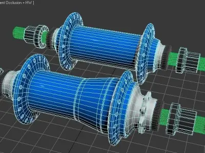 bmx cassette hub 3D model