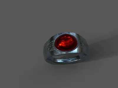 High-Quality 3D Ring Model Low-poly 3D model