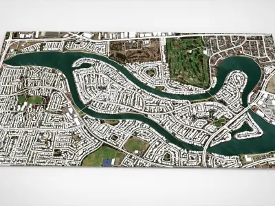 Delfin Island Alabama USA 3D model