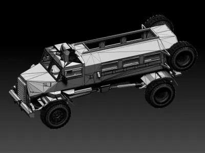 casspir military vehicle 3D print model