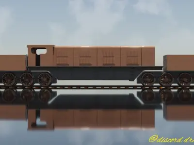 Garratt diesel inside frame version 3D model