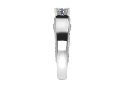 Peg Setting Ornamental Ring 4036 3D print model