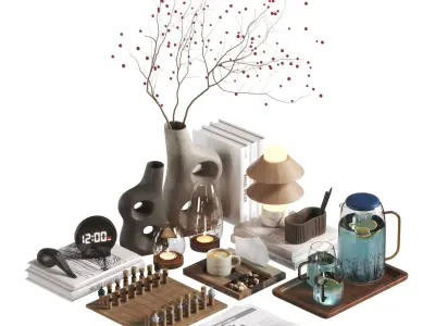 Decorative set 10 3D model buy