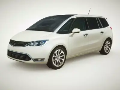 Generic VAN v2 Low-poly 3D model