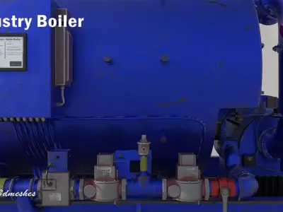 Industry Boiler  - PBR 3D model