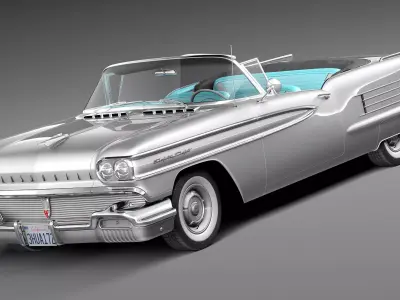 Oldsmobile 88 1958 Convertible 3D model