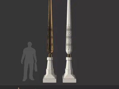 Arc series - Column D 3D model