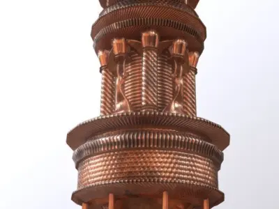 Superfuntimes Triumphal Tower Statue Free low-poly 3D model