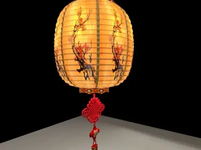 Chinese lantern 3D model 3