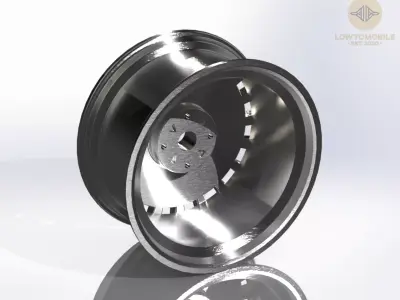 OZ Rally Racing Wheel High-Detail 3D Model Low-poly 3D model 3D print model