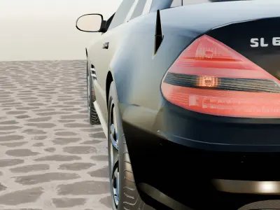 Mercedes Benz SL65 AMG 3D Model - High Quality Render 3D model