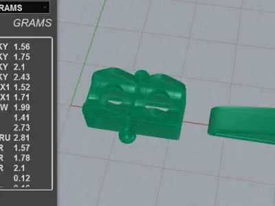 Square Link 10pt Diamond Tennis Bracelet 3D print model