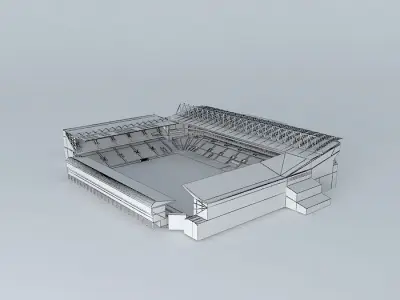 Upton park Stadium Free 3D model